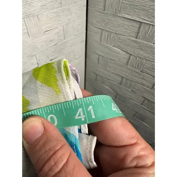 Lauren Ralph Lauren Womens Dress rap flutter sleeve floral chiffon plus size - Picture 10 of 11